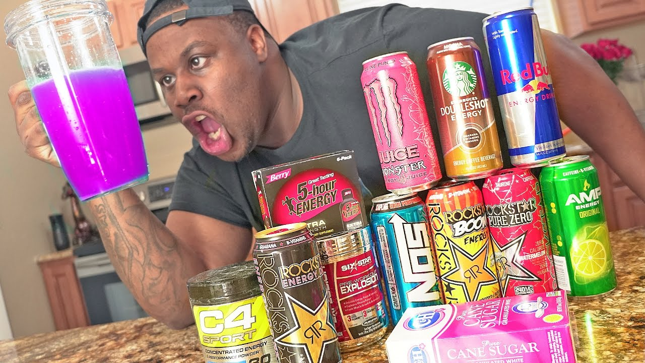 Energy drink mixing